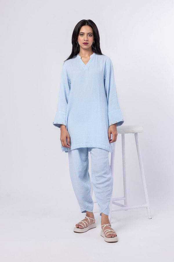 Dyed | Cheese Cloth Kurta Pants