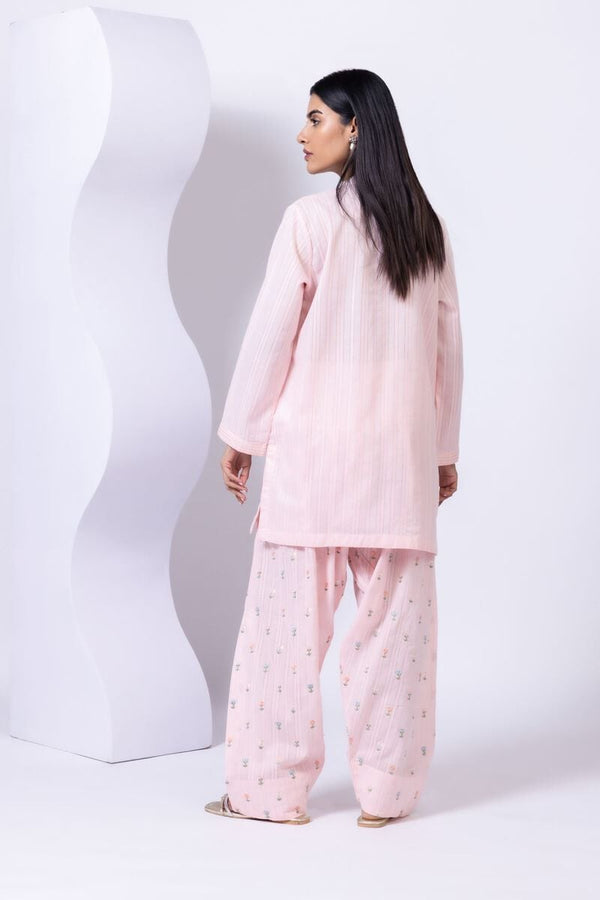Embroidered | Leno Kurta Pants