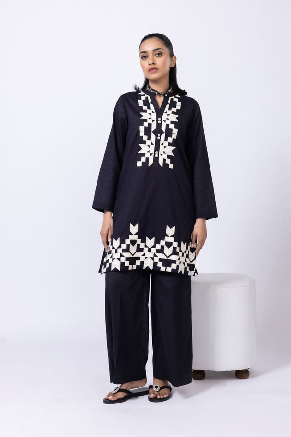 Embroidered | Cotton Dobby Kurta Pants