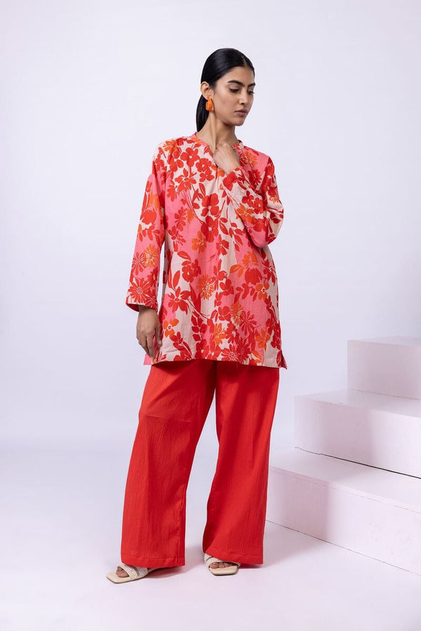 Printed | Ripple Crinkle Kurta Pants
