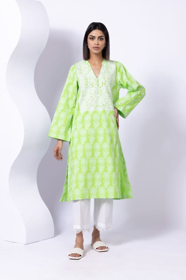 Embroidered | Crosshatch Poplin Kurta Pants