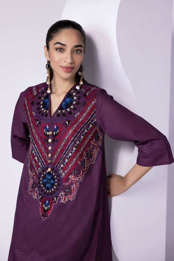 Embroidered | Dobby Kurta Pants