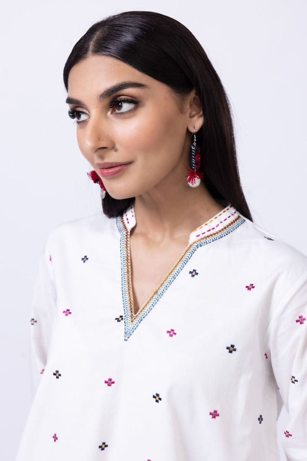 Embroidered | Cambric Kurta