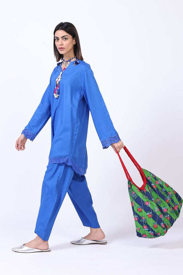 Dyed | Cotton Dobby Kurta Pants