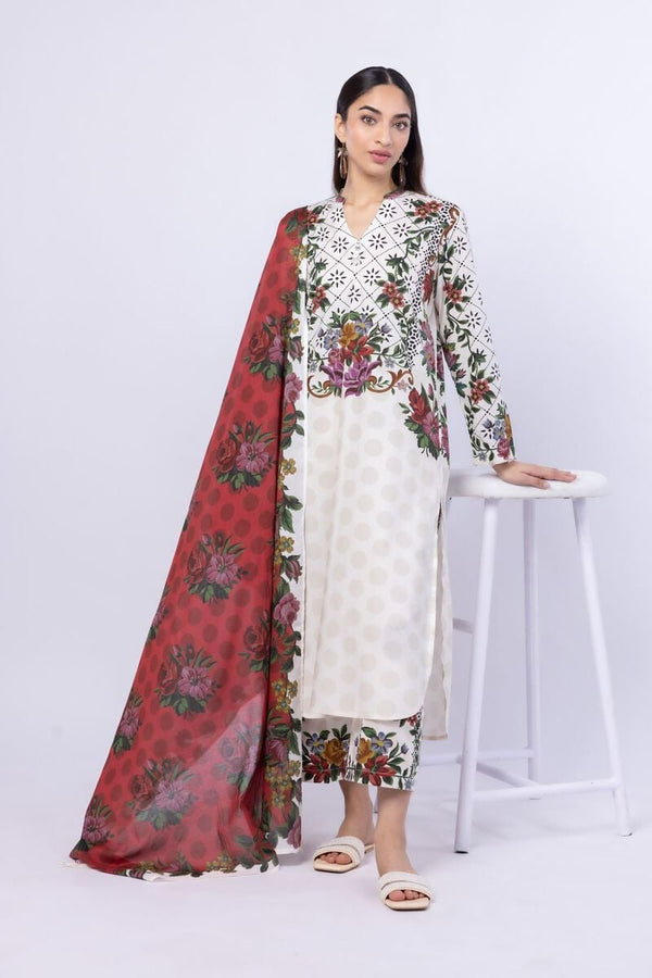 Printed | Cotton Viscose Kurta Pants 3 Pcs