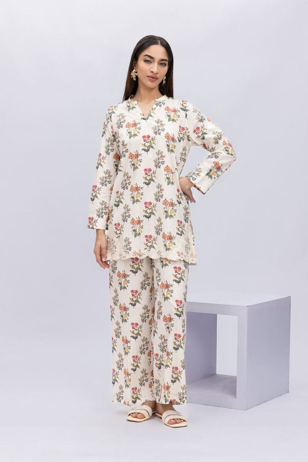 Embroidered | Cotton Viscose Kurta Pants
