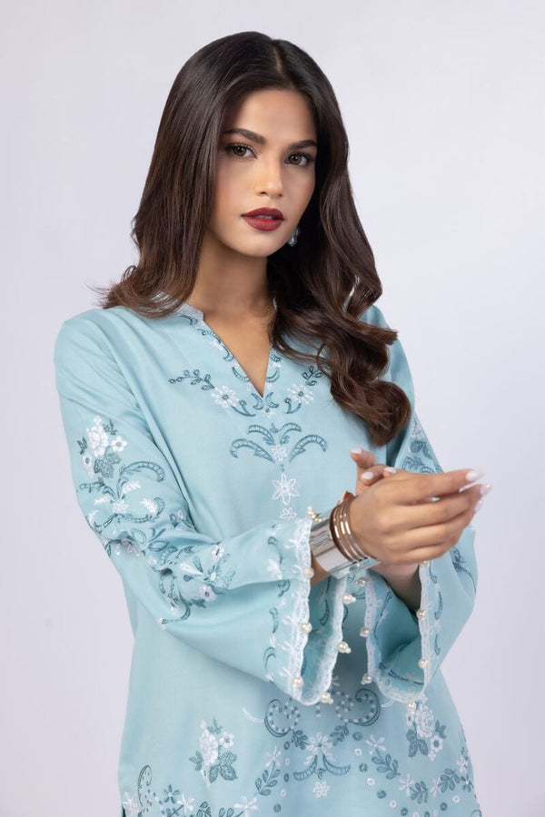 Embroidered | Thai Silk Kurta Pants