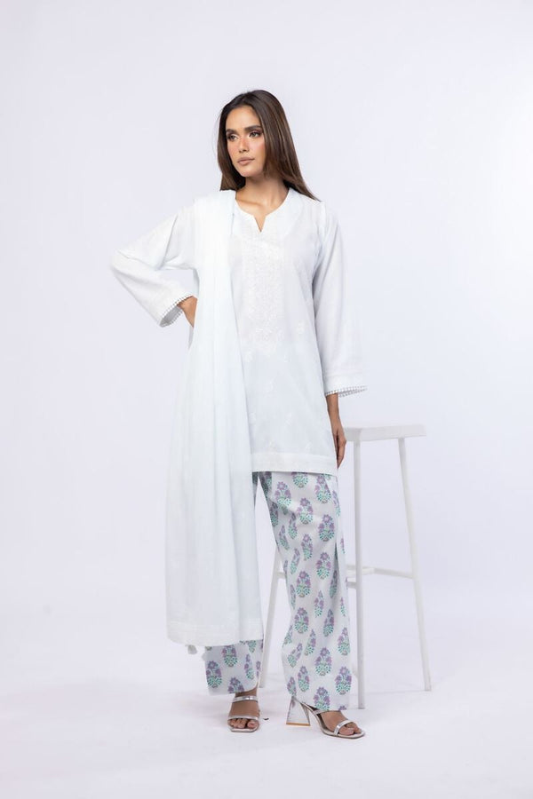 Embroidered | Cambric Kurta Pants