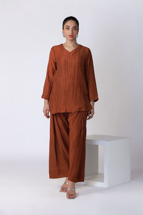 Dyed | Ripple Crinkle Kurta Pants