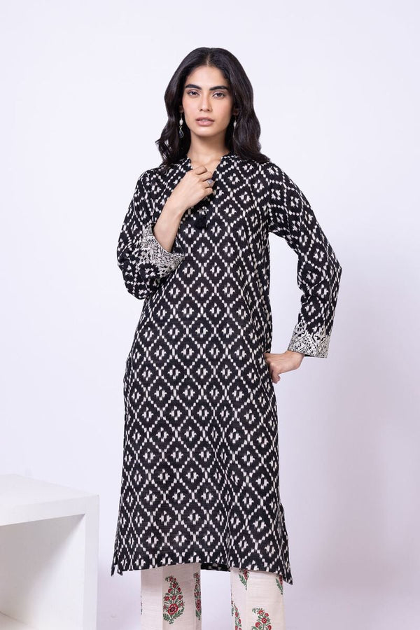 Embroidered | Textured Cotton Kurta Pants