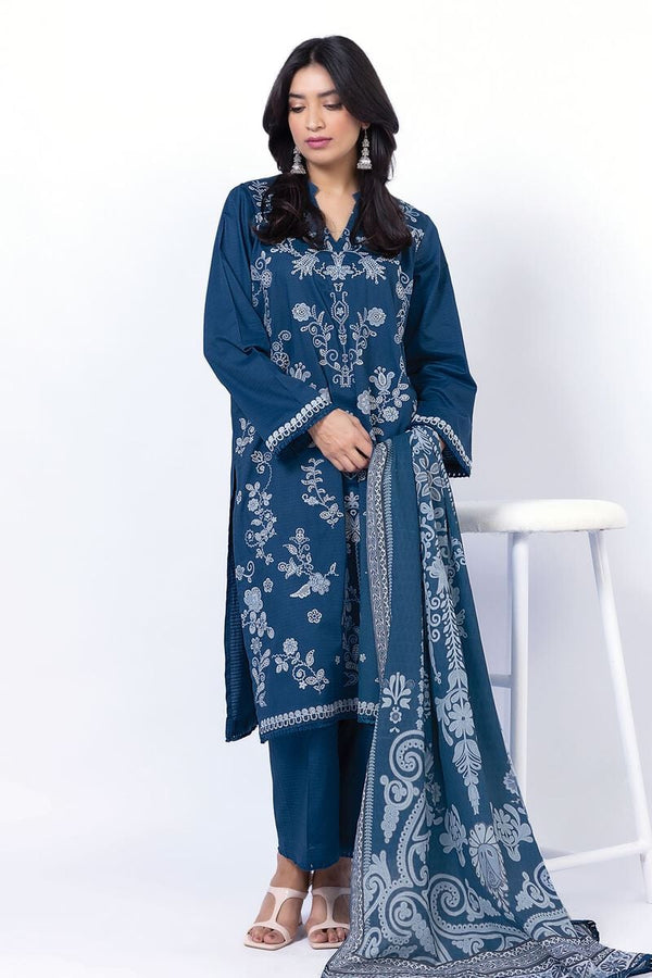 Embroidered | Dobby Tailored 3 Piece