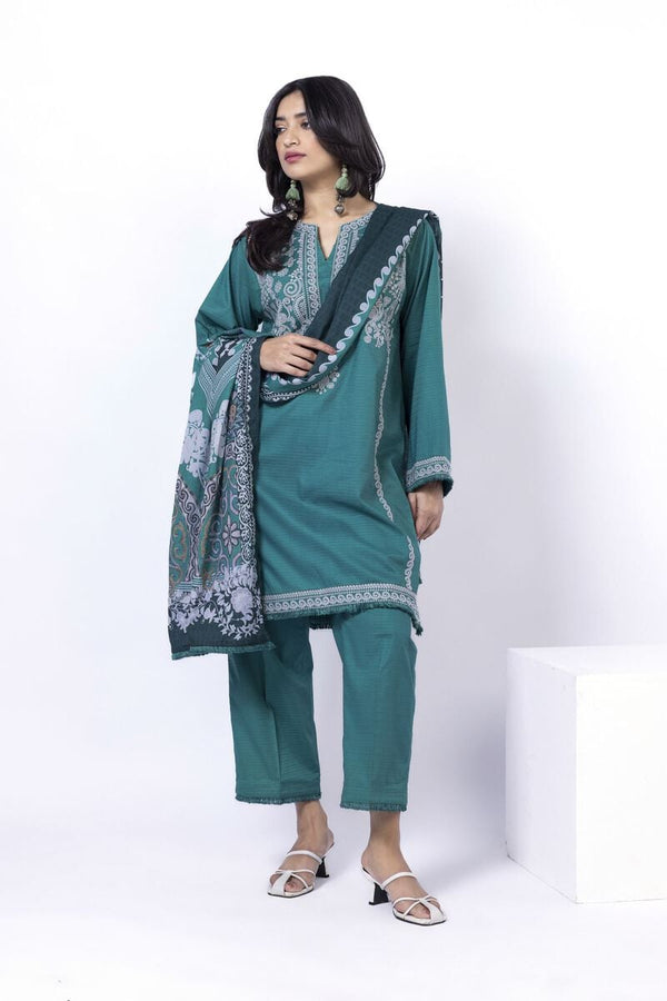 Embroidered | Dobby Tailored 3 Piece