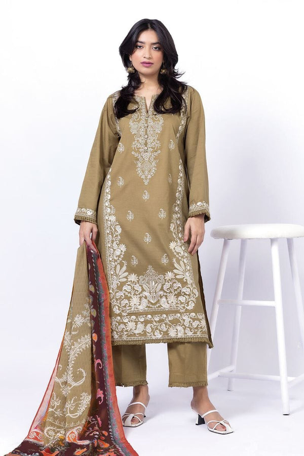 Embroidered | Dobby Tailored 3 Piece