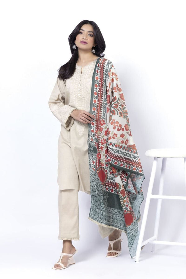 Embroidered | Dobby Tailored 3 Piece