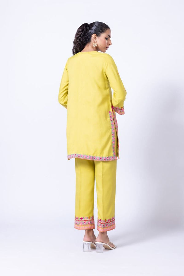 Embroidered | Raw Silk Kurta Pants