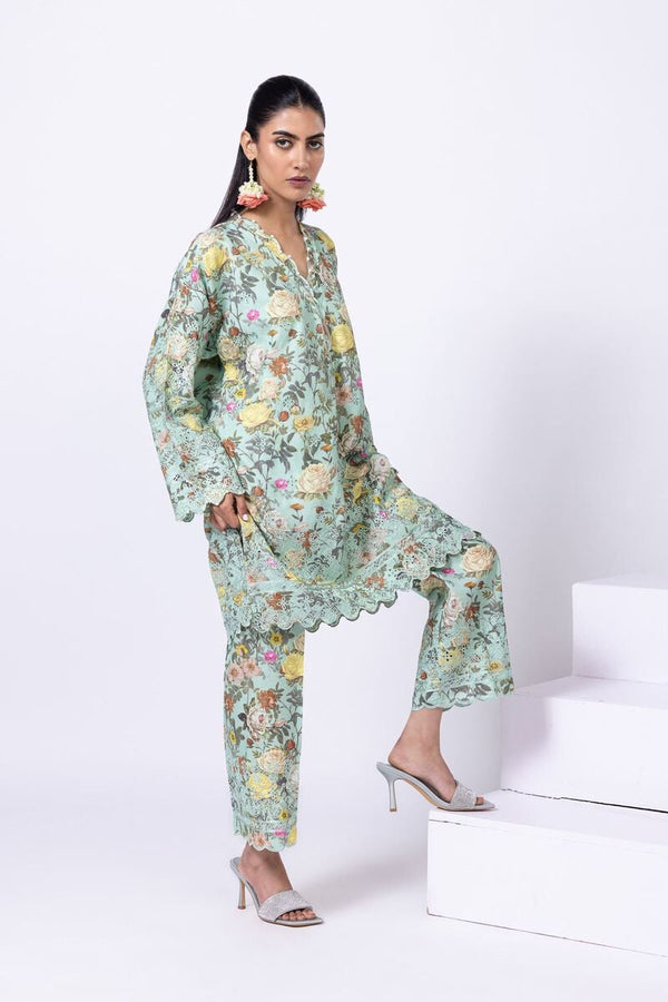 Embroidered | Thai Silk Kurta Pants
