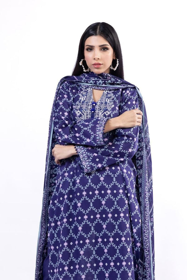 Embroidered | Lawn Fabrics 3 Piece