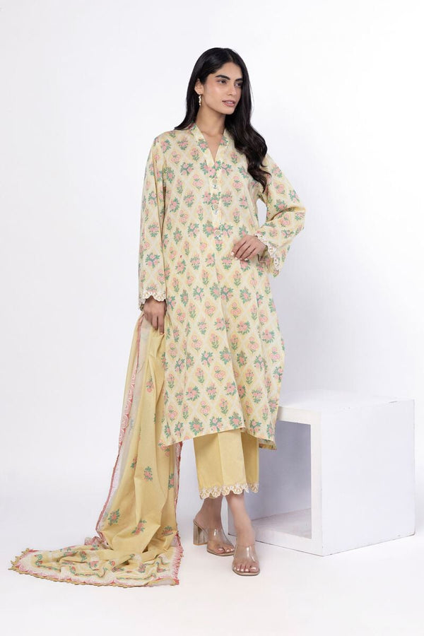 Embroidered | Lawn Fabrics 3 Piece