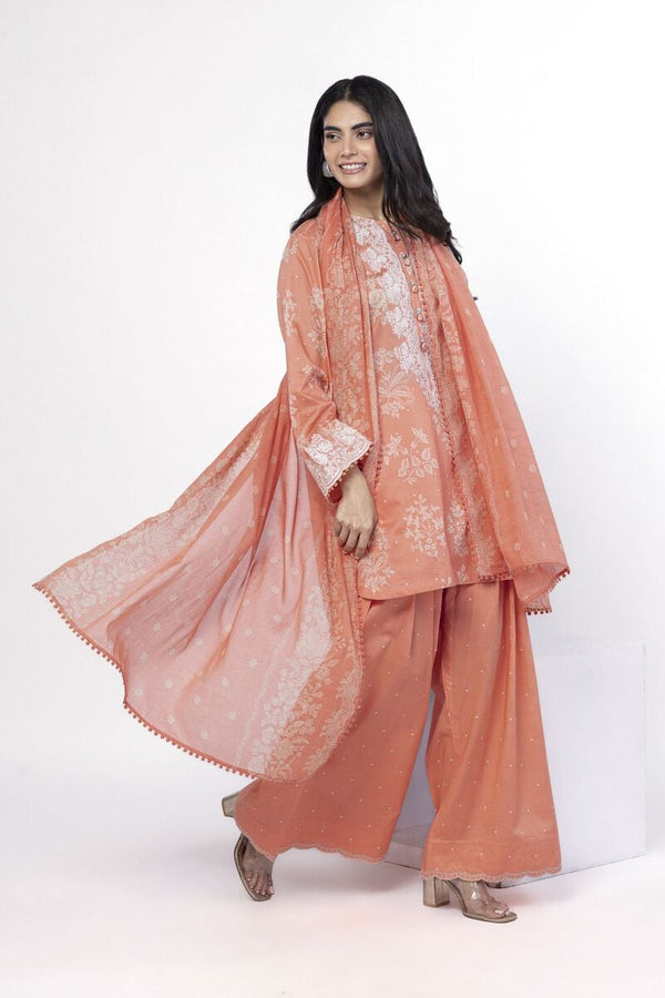 Embroidered | Lawn Fabrics 3 Piece