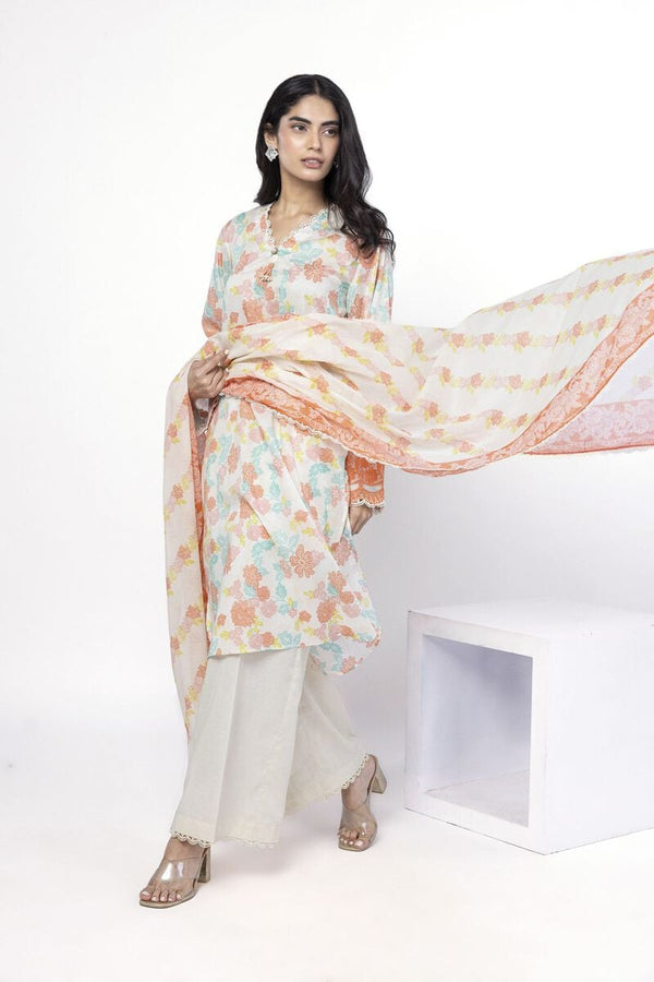 Embroidered | Lawn Fabrics 3 Piece