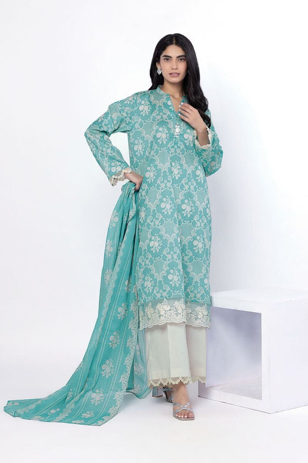 Embroidered | Lawn Fabrics 3 Piece