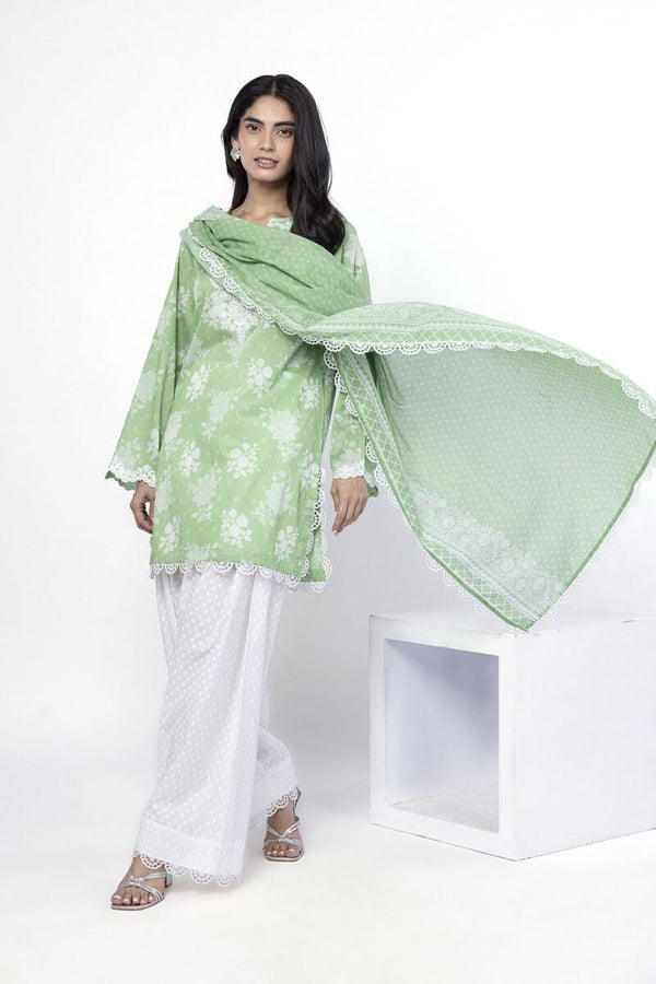 Embroidered | Lawn Fabrics 3 Piece