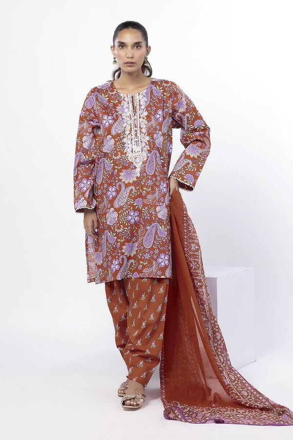Embroidered | Lawn Fabrics 3 Piece