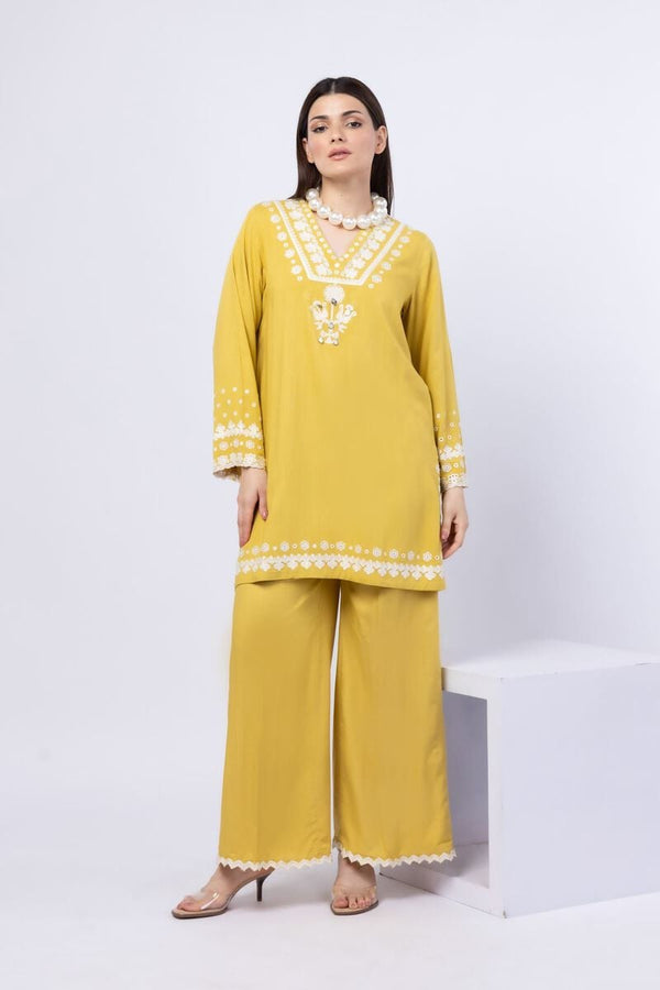 Embroidered | Crosshatch Raw Silk Kurta Pants