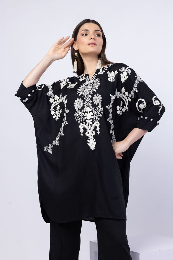 Embroidered | Crosshatch Raw Silk Kurta Pants