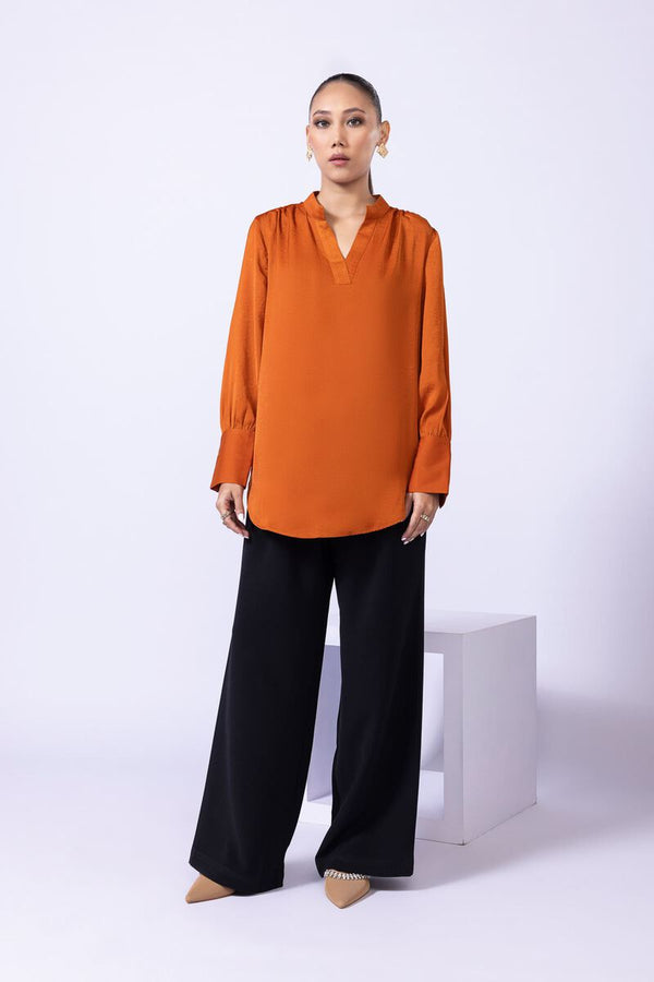 Dyed | Brushed Polyester Silk Blouse